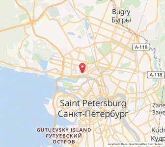 Map of Novaya Derevnya, St.-Petersburg
