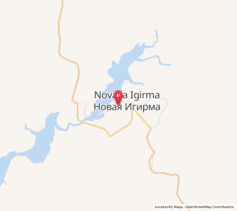 Map of Novaya Igirma, Irkutsk Oblast