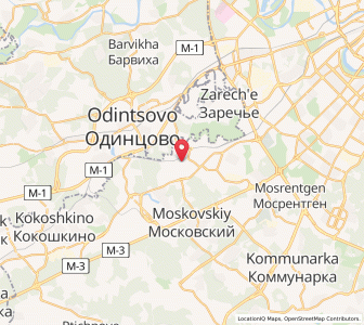 Map of Novo-Peredelkino, Moscow