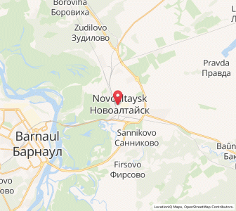 Map of Novoaltaysk, Altai Krai