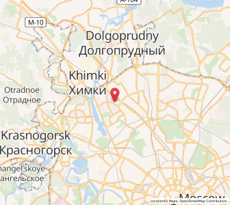 Map of Novokhovrino, Moscow