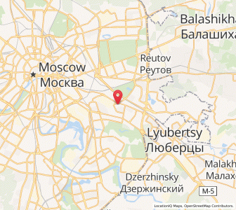 Map of Novokuz’minki, Moscow