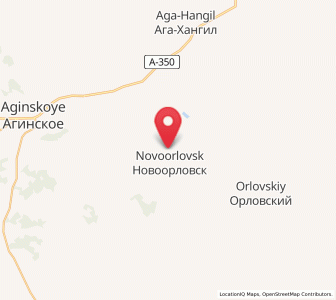 Map of Novoorlovsk, Zabaykalskiy (Transbaikal) Kray