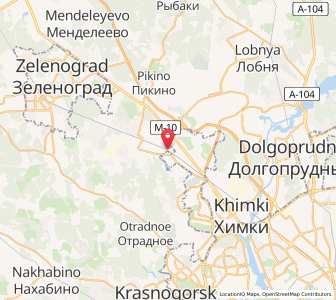 Map of Novopodrezkovo, Moscow Oblast