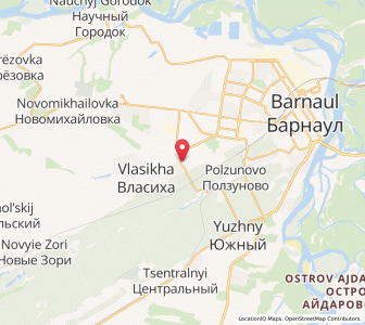 Map of Novosilikatnyy, Altai Krai