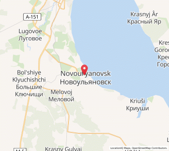 Map of Novoul’yanovsk, Ulyanovsk