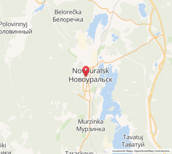 Map of Novoural’sk, Sverdlovsk Oblast