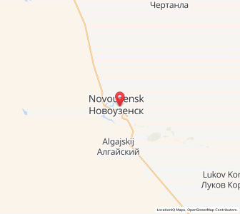 Map of Novouzensk, Saratov Oblast