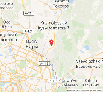 Map of Novoye Devyatkino, Leningradskaya Oblast'