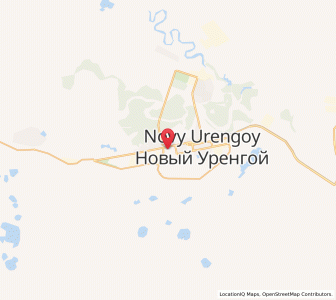 Map of Novyy Urengoy, Yamalo-Nenets