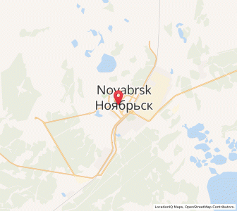 Map of Noyabrsk, Yamalo-Nenets