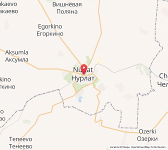 Map of Nurlat, Tatarstan Republic