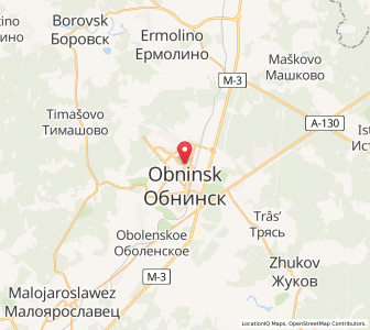 Map of Obninsk, Kaluga Oblast