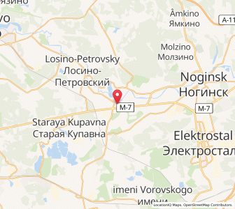 Map of Obukhovo, Moscow Oblast