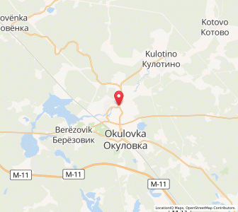 Map of Okulovka, Novgorod Oblast