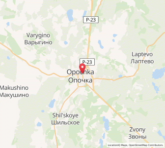 Map of Opochka, Pskov Oblast