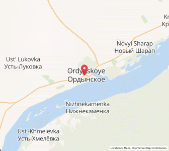 Map of Ordynskoye, Novosibirsk Oblast
