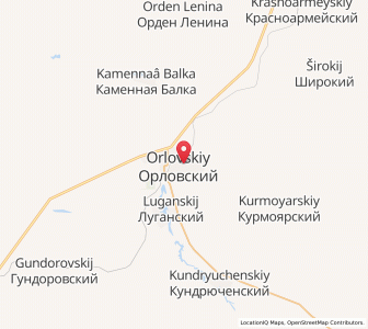 Map of Orlovskiy, Rostov