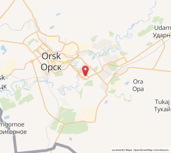 Map of Orsk, Orenburg Oblast
