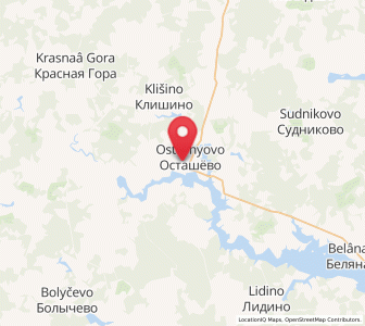 Map of Ostashëvo, Moscow Oblast