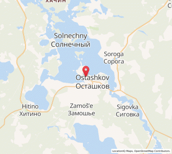 Map of Ostashkov, Tver Oblast