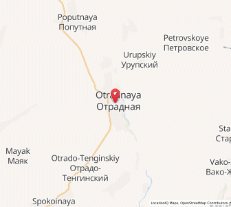 Map of Otradnaya, Krasnodar Krai