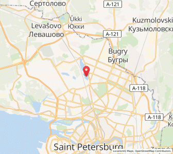 Map of Ozerki, St.-Petersburg