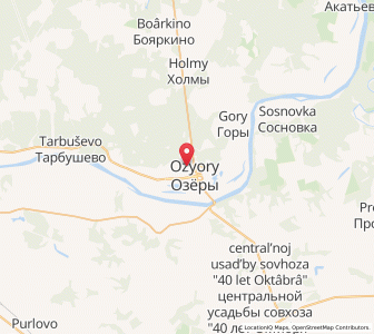 Map of Ozëry, Moscow Oblast