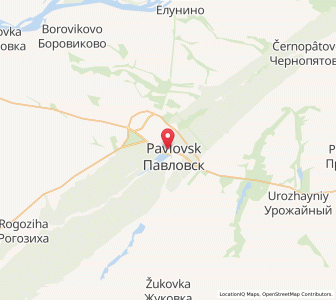 Map of Pavlovsk, Altai Krai