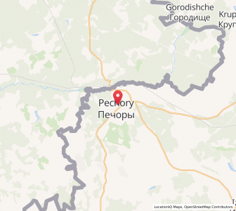 Map of Pechory, Pskov Oblast