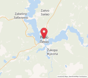 Map of Peno, Tver Oblast