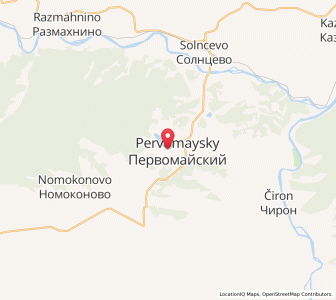 Map of Pervomayskiy, Zabaykalskiy (Transbaikal) Kray