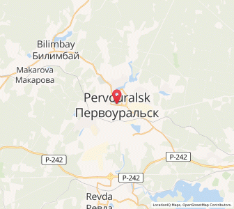 Map of Pervouralsk, Sverdlovsk Oblast