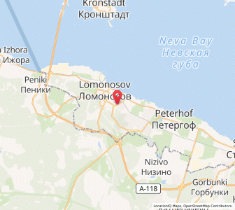 Map of Petrodvorets, St.-Petersburg