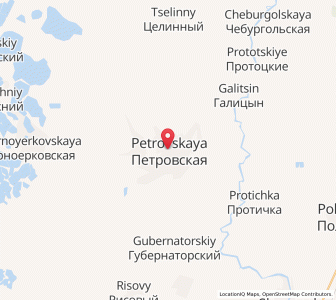 Map of Petrovskaya, Krasnodar Krai