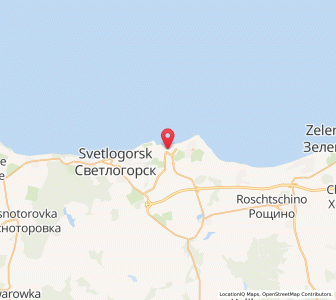 Map of Pionerskiy, Kaliningrad Oblast