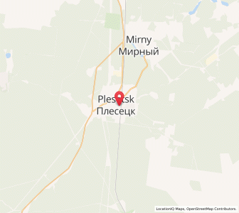 Map of Plesetsk, Arkhangelskaya