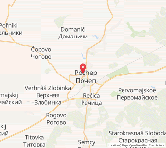 Map of Pochep, Bryansk Oblast