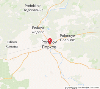 Map of Porkhov, Pskov Oblast