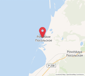 Map of Posol’skoye, Buryatiya Republic