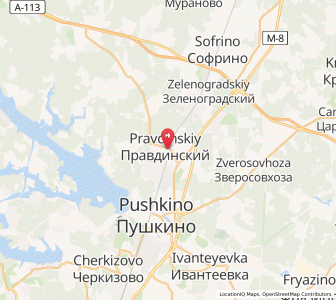 Map of Pravdinskiy, Moscow Oblast