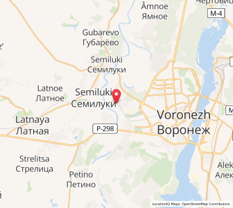 Map of Pridonskoy, Voronezh Oblast