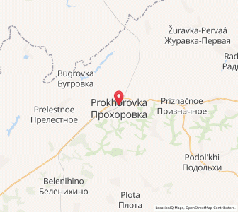 Map of Prokhorovka, Belgorod Oblast