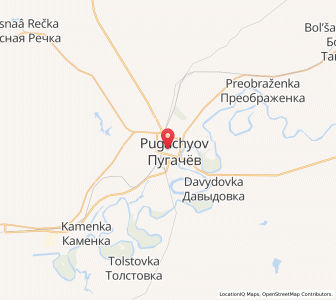 Map of Pugachev, Saratov Oblast