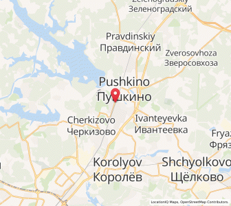 Map of Pushkino, Moscow Oblast