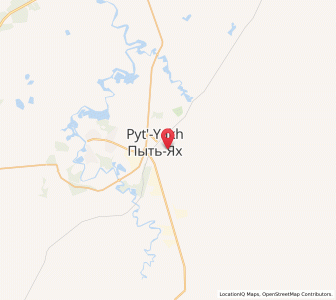 Map of Pyt-Yakh, Khanty-Mansia