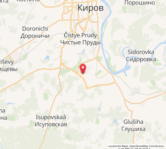 Map of Raduzhnyy, Kirov Oblast