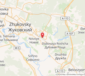 Map of Ramenskoye, Moscow Oblast