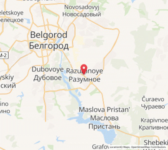 Map of Razumnoye, Belgorod Oblast