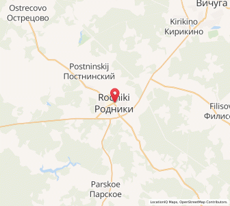 Map of Rodniki, Ivanovo Oblast